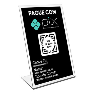 Placa Pix Para Pagamento Qrcode Em AcrĂlico Placa Pix Para Pagamento Qrcode Em AcrĂlico