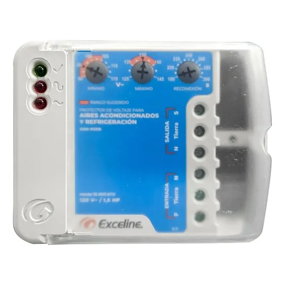 Protector Aire Acondicionado Con Bornera 1.5hp 110v