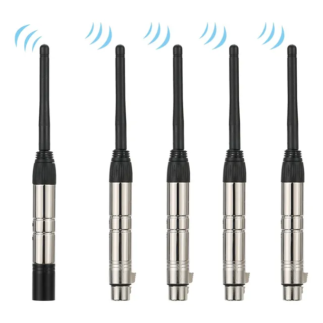 Kit De Receptor Transmisor Dmx512 2.4g Ism Inalámbrico 5 Pzs
