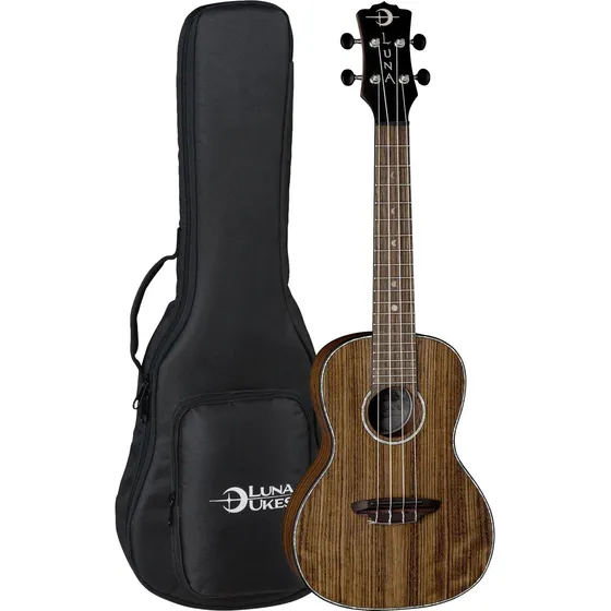 Luna Ukelele Concierto Nogal Bolsa Gigbag Sintonizador