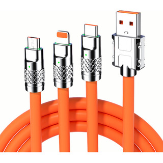 Cabo Carregador RĂĄpido 3 Em 1 Tipo C, Micro Usb, V8, iPhone Cabo Carregador RĂĄpido 3 Em 1 Tipo C, Micro Usb, V8, iPhone