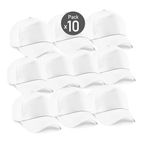 Gorro Promocional Algodón Bordar Estampar Pack X10 Disershop