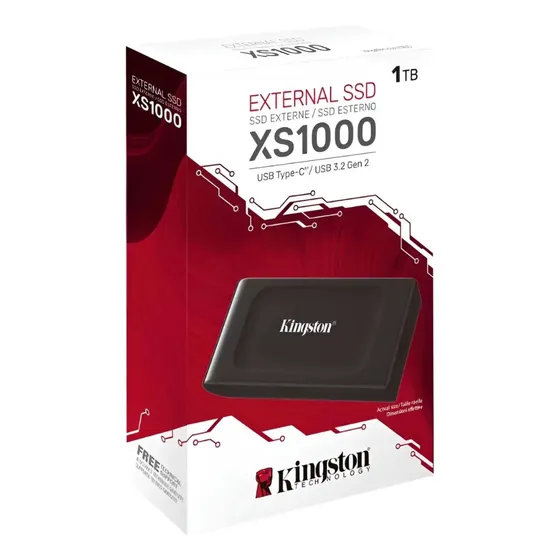 Disco Externo SSD Kingston XS1000 1tb Color Negro USB 3.2 Gen2