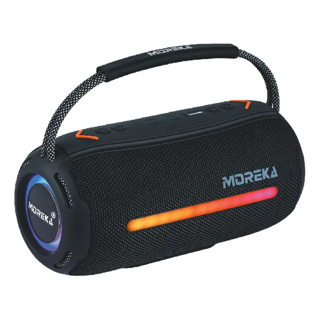Bocina Bluetooth Portátil Inalámbrico Resistente Al Agua Con Luces Rgb De 20w