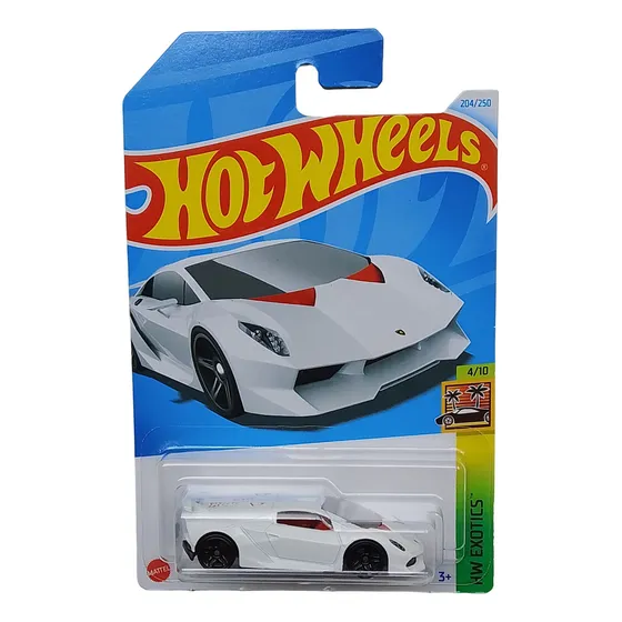 Hot Wheels 2024 (k) Hw Exotics 204/250 - Lamborghini Sesto cor branca