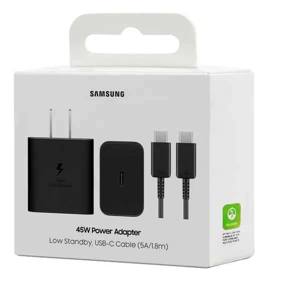 Samsung Cargador De Pared 45watts Para Galaxy S25 Plus Ultra