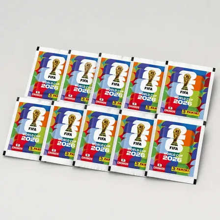 Kit 10 envelopes Copa 2026 Panini Oficial 70 Figurinhas