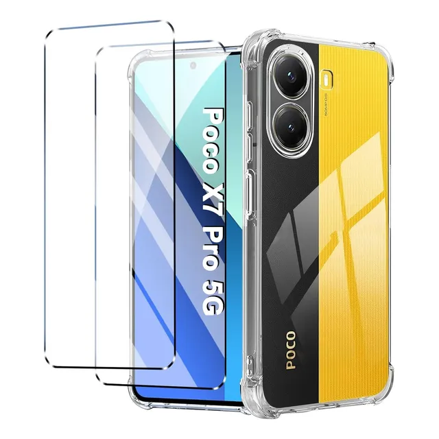 Funda Para Xiaomi Poco X7 Pro 5g Con Uso Rudo Case + 2micas