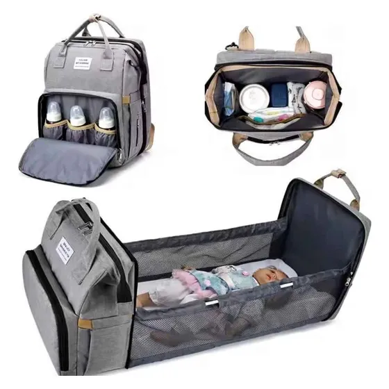 Pañalera Morral Cuna Corral Cambiador Multifuncional Bebe