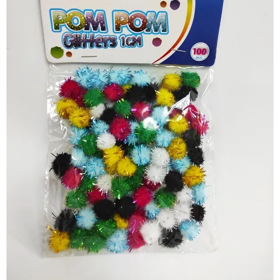 Pompones  Manualidades Lazos Cintillos 1cm 