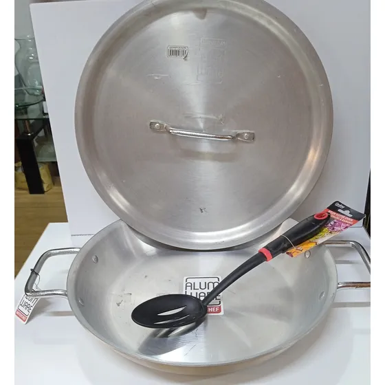 Paellera Con Tapa Y Accesorio