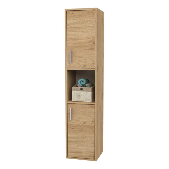 Mueble de Baño Tolva Alacena Colgante Organizador 2 Puertas Delos Color Roble Kendal Natural