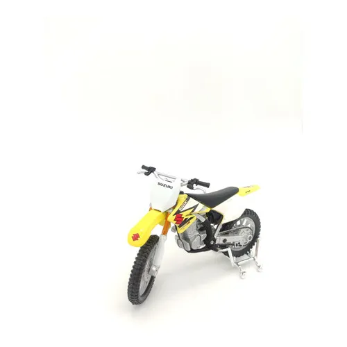 Colección de miniaturas de motocicletas 1:18 Cross Maisto, color hierro Suzuki RM-Z250, color amarillo