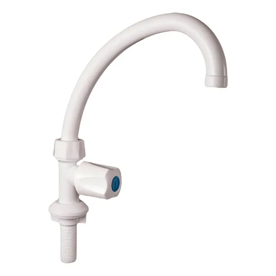 Vinsu Plastica Grifo Mesada canilla acabado mate color blanco