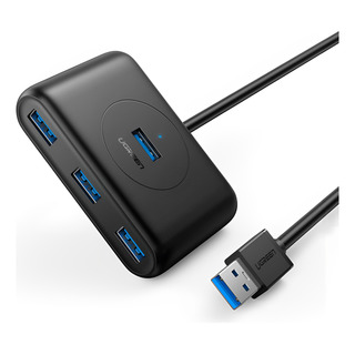Hub Adaptador Ugreen Usb 3.0 Tipo A Macho 4 Em 1 0,5m Preto Hub Adaptador Ugreen Usb 3.0 Tipo A Macho 4 Em 1 0,5m Preto