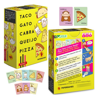 Taco Gato Cabra Queijo Pizza - Papergames Jogo De Cartas Taco Gato Cabra Queijo Pizza - Papergames Jogo De Cartas