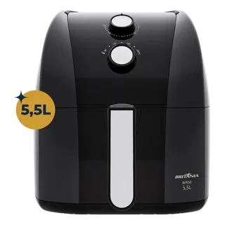 Air Fryer Britânia 5,5l 1500w Antiaderente Redstone Bfr50 127v Preto