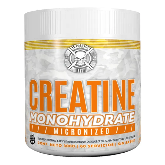 Creatina Monohidrato Micronizada 300 Grs Killer Generation Fit Sin sabor Pote