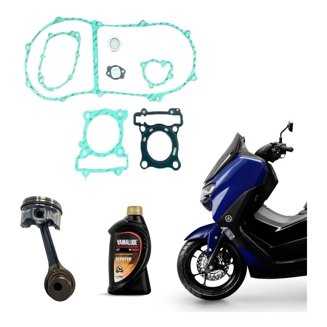 Corrente Pistão Aneis Biela Junta Oleo 10 W 40 Nmax