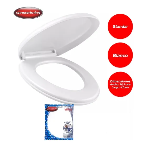 Asiento Standard Plus Blanco Glaciar Venceramica