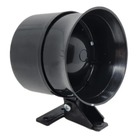 GLK Sirene Bivolt 110v/220v Para Alarme Residencial 1 Tom Preto