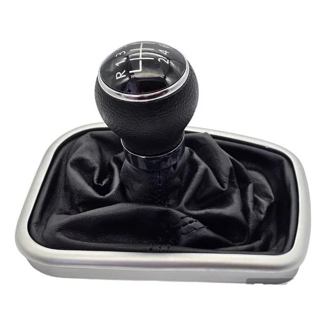Car Funda Perilla 6vel Palanca Cuero Golf Jetta A4 Base Lujo
