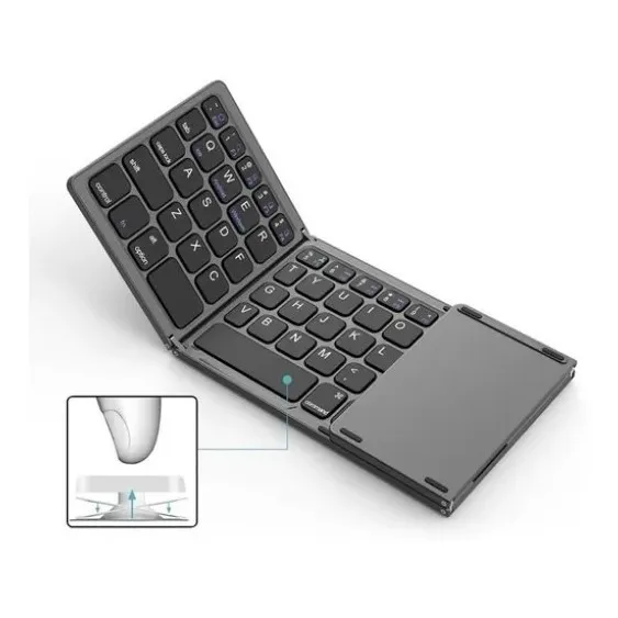 Mini Teclado Inalámbrico Portátil Plegable Con Ñ (español)
