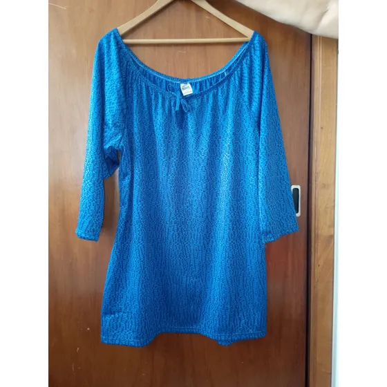 Blusa De Dama Elegante Azul