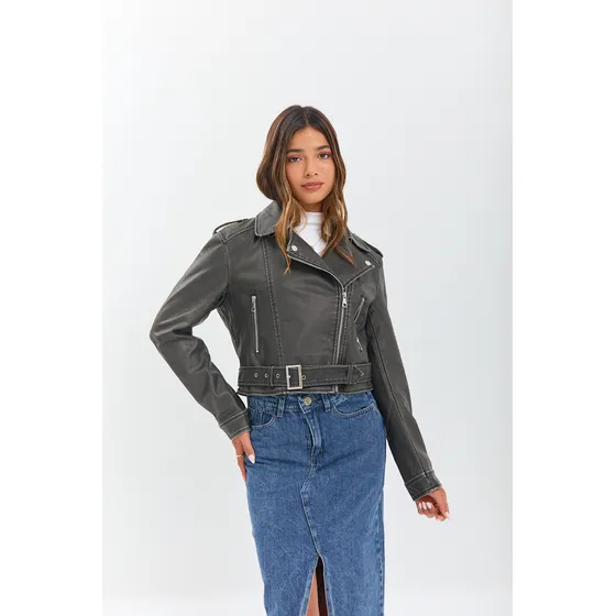 Campera Mujer Ecocuero Importada Premium I Am