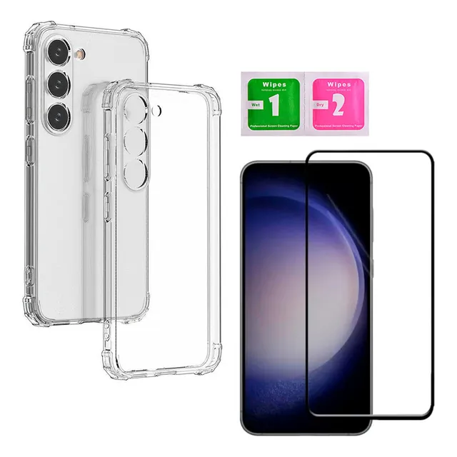 Capa Capinha + Película Vidro Compatível Com Samsung S23 Fe