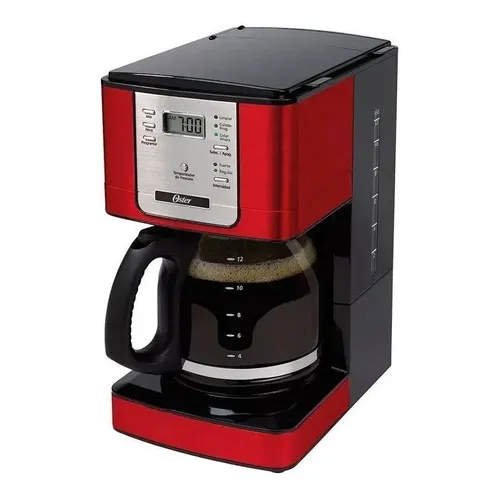 Cafetera Programable 12tz. Jarra Vidrio Oster Bvstdc4401rd Color Rojo