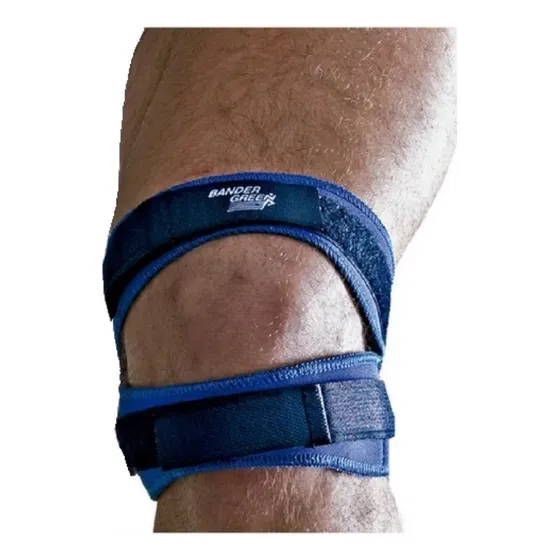 Cincha Rotuliana Doble Sujeción Neoprene Bandergreen Deportiva Y Rehabilitación Talle L (43-49cm)