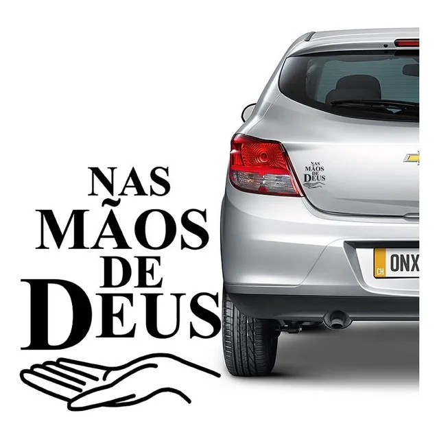 Adesivo Nas Mãos De Deus Decorativo Para Carro Notebook