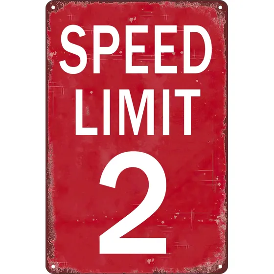 Limite Velocidad 2 Señal Advertencia Trafico Carretera Calle