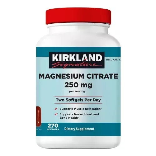 Magnesio Citrato 250mg Kirkland 270 Softgels
