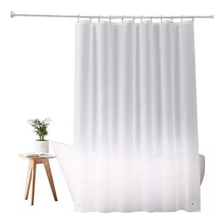 Protector Cortina Baño Grueso Antihongo 120 Micrones 180x180 Color Blanco Lisa Protector Cortina Baño Grueso Antihongo 120 Micrones 180x180 Color Blanco Lisa