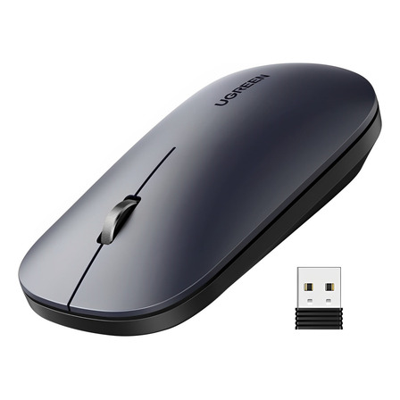 Mouse Sem Fio Ugreen 4000dpi 2,4gz Cinza Preto Mouse Sem Fio Ugreen 4000dpi 2,4gz Cinza Preto