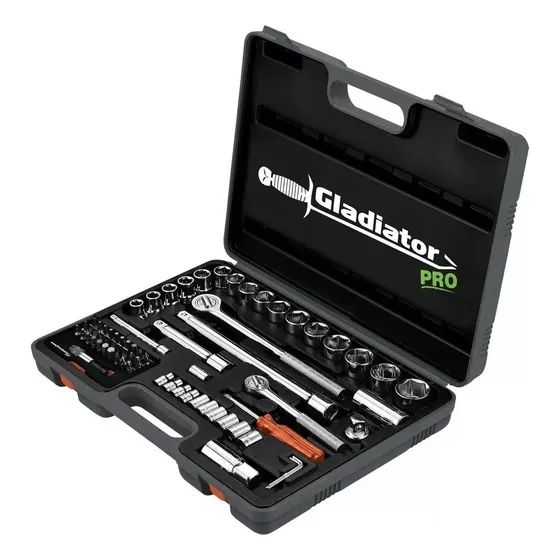 Juego Tubos Set 70 Herramientas 70 Piezas + Maletín Color Gris Oscuro