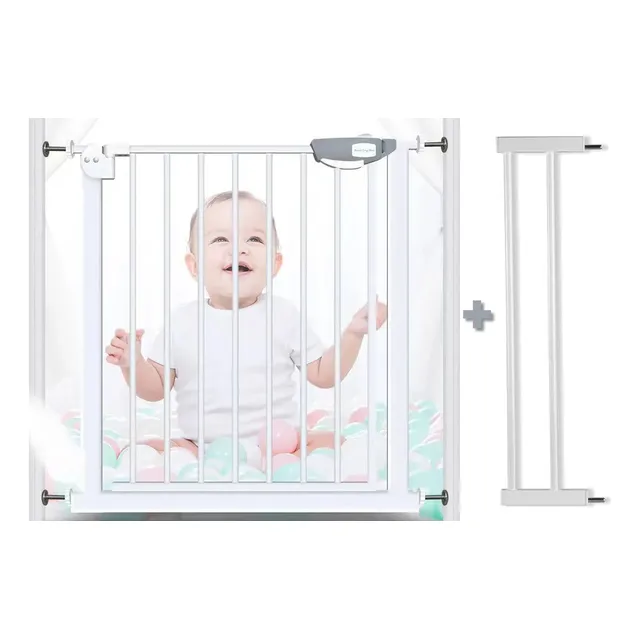 Reja Seguridad Bebé Más Extensor 75-94cm Puerta Escalera