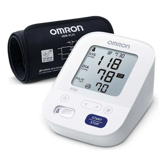 Omron Baumanómetro Digital De Brazo Hem-7155 Eo X3 Blanco