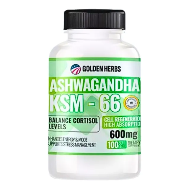 Ashwagandha Ksm 66 Aliviar Estrés Ansiedad Fatiga Mejora La Depresion