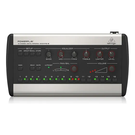 R0x Mixer Pessoal Digital Behringer Powerplay P16-m De 16