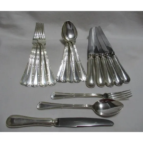 Juego 18 Cubiertos Plata Lappas Cuchillos Cucharas Tenedores