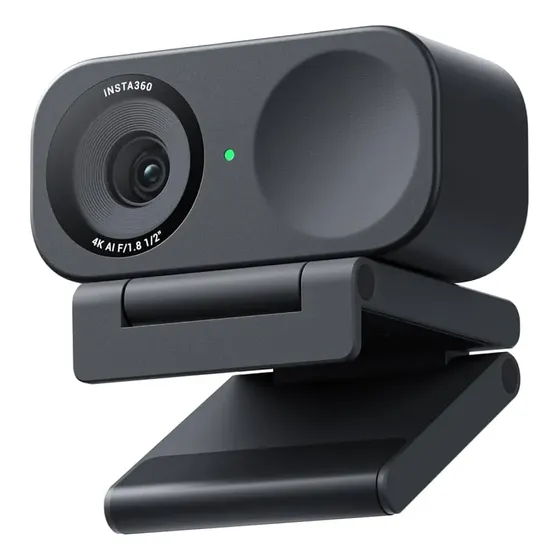 Webcam Insta360 Link 2c Enquadro Automático Modelo Fixa 4k Preto