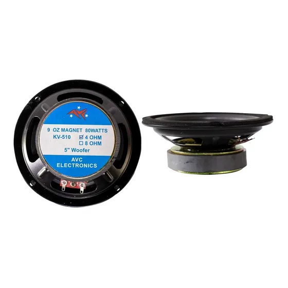 Parlante 5 Pulgadas Avc Kv-510-4oh 80 Watts 4 Ohms 