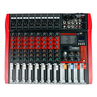 Mesa De Som Soundvoice 8 Canais Mr802 Mixer Bluetooth Bivolt Mesa De Som Soundvoice 8 Canais Mr802 Mixer Bluetooth Bivolt