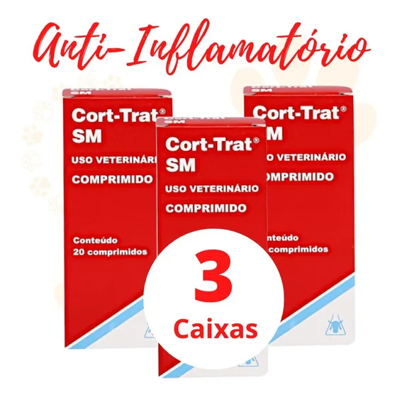 Kit Cort-trat Sm 20 Comprimidos C/ 3 Caixas