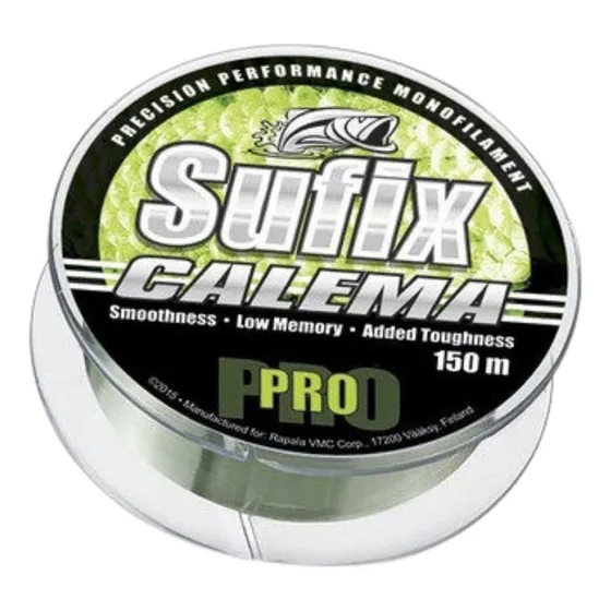 Línea Monofilamento Sufix Calema Pro 23lb 0.25mm 11kg 150m Color Verde