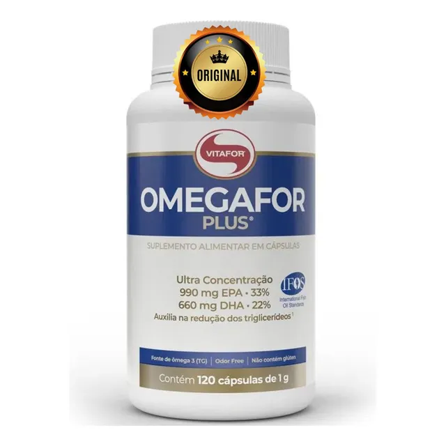 Omegafor Plus Epa Dha 120 Capsulas Ômega 3 Vitafor Original
