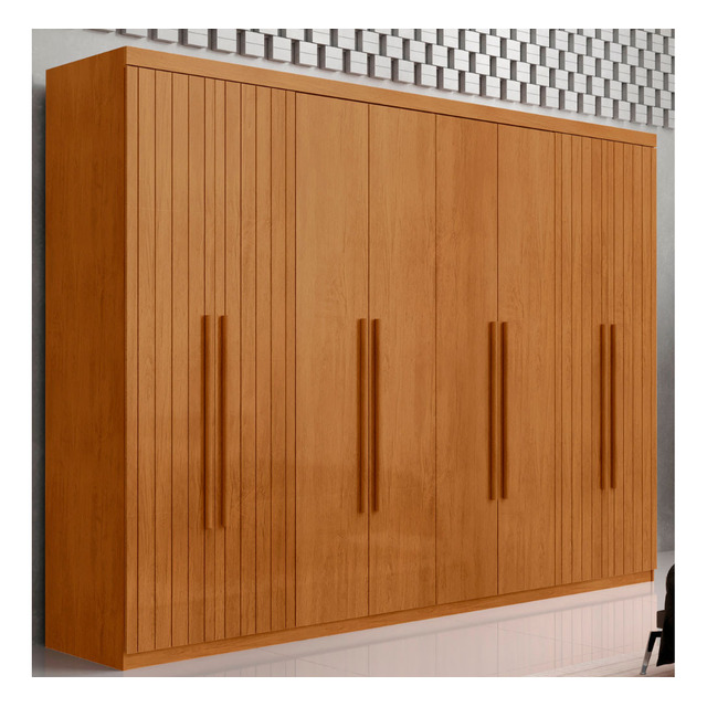 Guarda Roupa Casal Toronto Mdf 8 Portas Moderna Mobília Cor Naturalle Guarda Roupa Casal Toronto Mdf 8 Portas Moderna Mobília Cor Naturalle